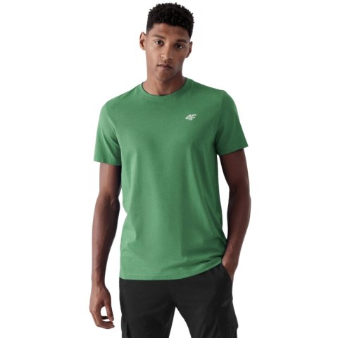 Koszulka męska 4F M3094 3pak beżowa, oliwkowa, czarna 4FWSS25TTSHM3094 92S 4F