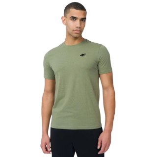 Koszulka męska 4F M3094 3pak niebieska, oliwkowa, beżowa 4FWSS25TTSHM3094 90S 4F