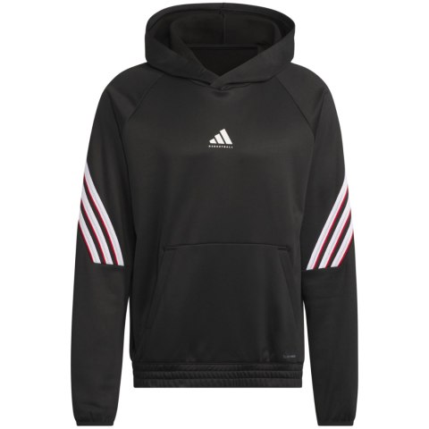 Bluza męska adidas Basketball Crazy Warm Hoody czarna JN2491 Adidas