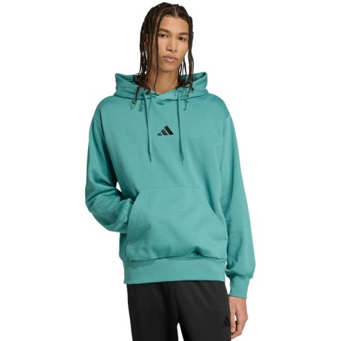Bluza męska adidas Essentials Feelcozy Fleece turkusowa KB7650 Adidas