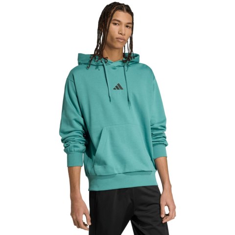 Bluza męska adidas Essentials Feelcozy Fleece turkusowa KB7650 Adidas