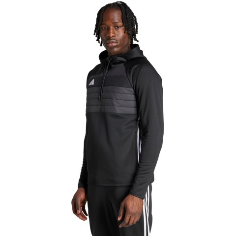 Bluza męska adidas Tiro 25 Essentials Winterized Trainig czarno-szara JN9466 Adidas