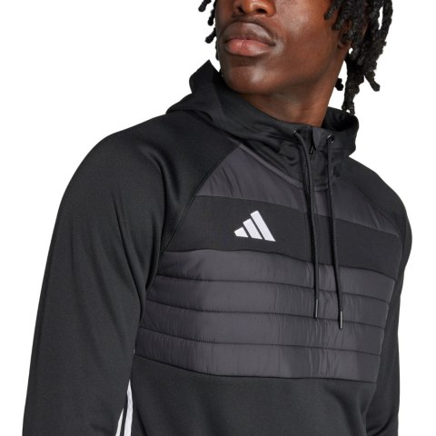 Bluza męska adidas Tiro 25 Essentials Winterized Trainig czarno-szara JN9466 Adidas