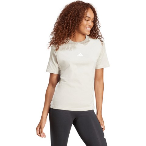 Koszulka damska adidas Essentials 3-Stripes Cotton szara JE1237 Adidas