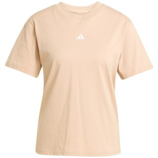 Koszulka damska adidas Essentials Small Logo Cotton beżowa JY4963 Adidas