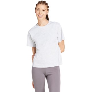 Koszulka damska adidas Essentials Small Logo Cotton jasnoszary melanż JC5945 Adidas
