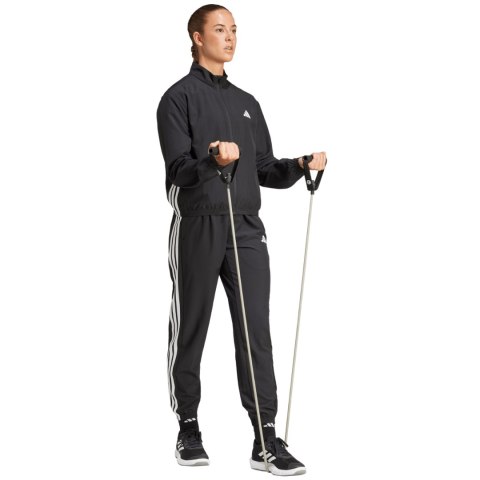 Kurtka damska adidas Train Essentials 3-Stripes czarno-biała JD6539 Adidas