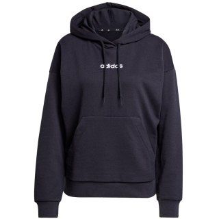 Bluza damska adidas Essentials Linear French Terry Hoodie czarna JV7841 Adidas