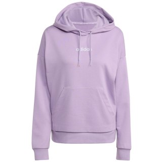 Bluza damska adidas Essentials Linear French Terry Hoodie fioletowa JY0036 Adidas