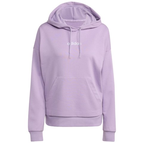 Bluza damska adidas Essentials Linear French Terry Hoodie fioletowa JY0036 Adidas