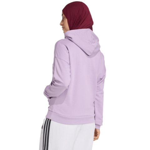 Bluza damska adidas Essentials Linear French Terry Hoodie fioletowa JY0036 Adidas