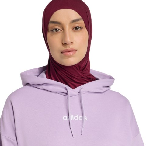 Bluza damska adidas Essentials Linear French Terry Hoodie fioletowa JY0036 Adidas
