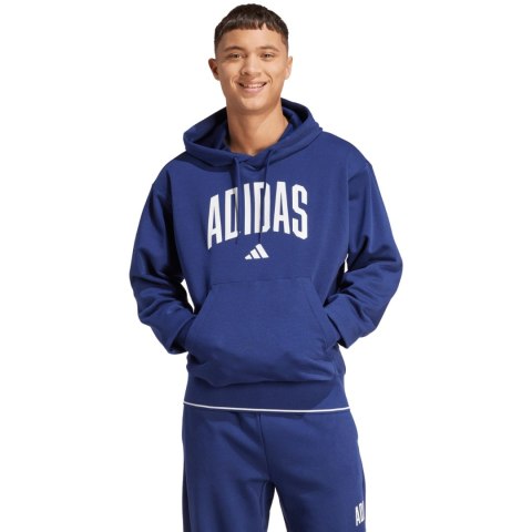 Bluza męska adidas Collegiate Hoodie ciemnoniebieska KC3874 Adidas