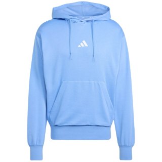 Bluza męska adidas Essentials Feelcozy Fleece Hoodie jasnoniebieska JX3312 Adidas