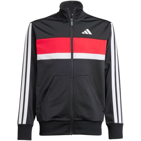 Dres dla dzieci adidas Seasonal Essentials Tiberio 3-Stripes czarno-czerwono-biały JC7519 Adidas