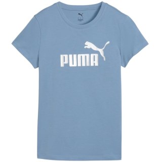 Koszulka damska Puma Ess Metallic No.1 Logo niebieska 631536 34 Puma