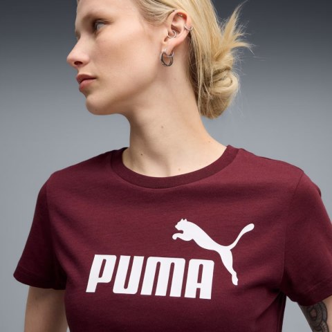 Koszulka damska Puma Ess No.1 Logo Tee (s) burgundowa 682371 96 Puma