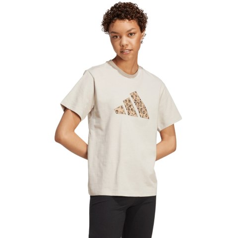 Koszulka damska adidas Animal Graphic beżowa JM4423 Adidas