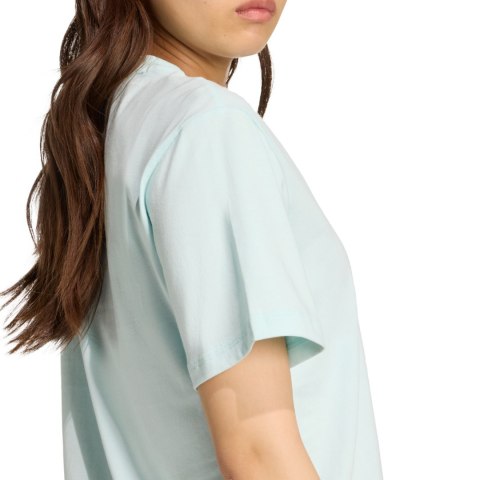 Koszulka damska adidas Essentials Small Logo Cotton jasnoniebieska JY4965 Adidas