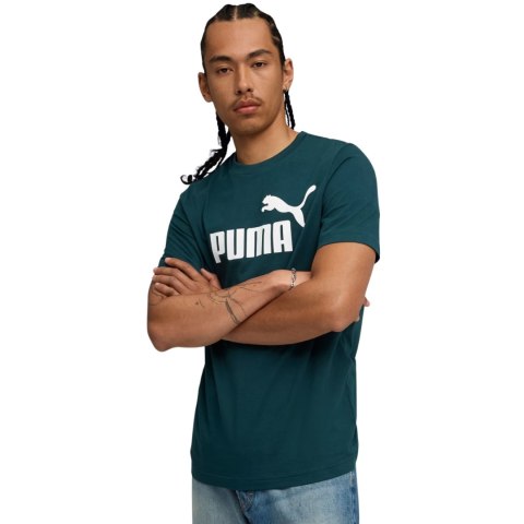 Koszulka męska Puma Ess No.1 Logo Tee (s) zielona 682533 75 Puma