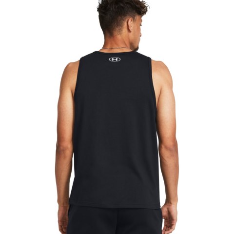 Koszulka męska Under Armour Sportstyle Logo Tank czarna 1382883 001 Under Armour