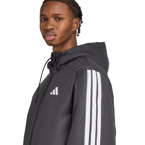Kurtka męska adidas Essentials Climawarm 3-Stripes Insulated Hooded czarna JM4042 Adidas