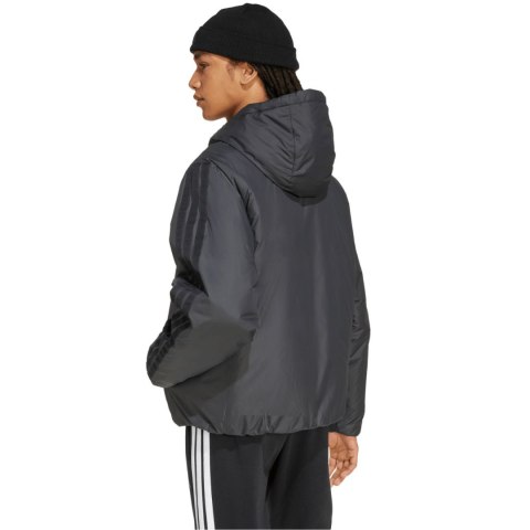 Kurtka męska adidas Essentials Climawarm 3 Stripes Insulated Hooded czarna KB8149 Adidas
