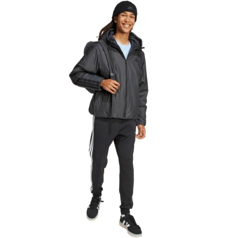 Kurtka męska adidas Essentials Climawarm 3 Stripes Insulated Hooded czarna KB8149 Adidas