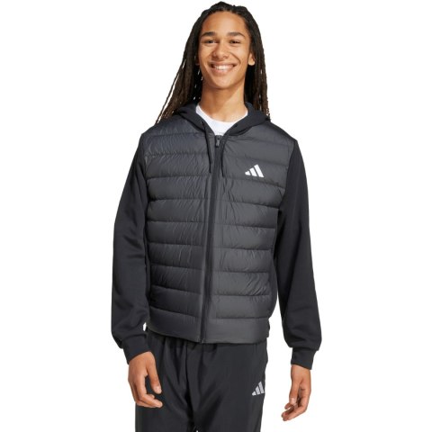 Kurtka męska adidas Essentials Climawarm Hybrid Down Hooded czarna KA5251 Adidas