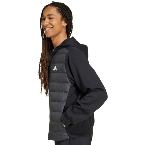 Kurtka męska adidas Essentials Climawarm Hybrid Down Hooded czarna KA5251 Adidas