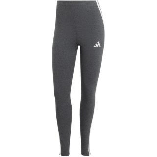 Legginsy damskie adidas Essentials 3-Stripes Cotton szare JZ3299 Adidas
