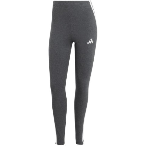 Legginsy damskie adidas Essentials 3-Stripes Cotton szare JZ3299 Adidas