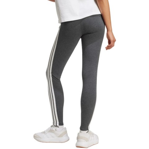 Legginsy damskie adidas Essentials 3-Stripes Cotton szare JZ3299 Adidas