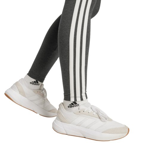 Legginsy damskie adidas Essentials 3-Stripes Cotton szare JZ3299 Adidas