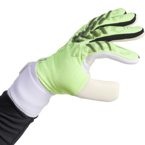 Rękawice bramkarskie adidas Predator Competition limonkowe JN5371 Adidas teamwear