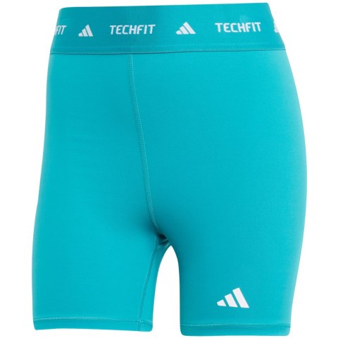 Spodenki damskie adidas Techfit turkusowe JW7561 Adidas