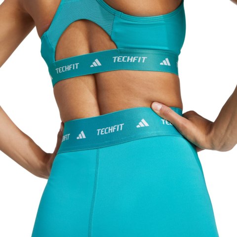 Spodenki damskie adidas Techfit turkusowe JW7561 Adidas