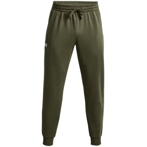Spodnie męskie Under Armour Rival Fleece Joggers oliwkowe 1379774 390 Under Armour
