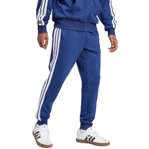 Spodnie męskie adidas Essentials 3-Stripes Fleece niebieskie JD1859 Adidas