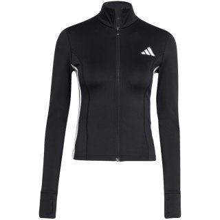 Bluza damska adidas Workout Essentials 3-Stripes Zip Through czarna KB7843 Adidas