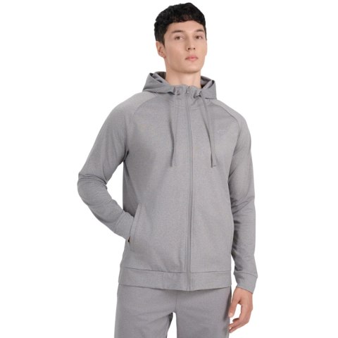 Bluza męska 4F FNK M654 szary melanż 4FWMM00TFSWM654 25M 4F