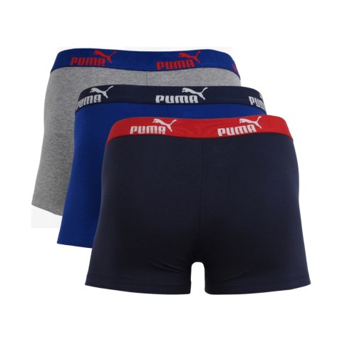 Bokserki męskie Puma Sodalite 3-pack granatowe, niebieskie, szare 100003547 3733/ 005 020 Puma