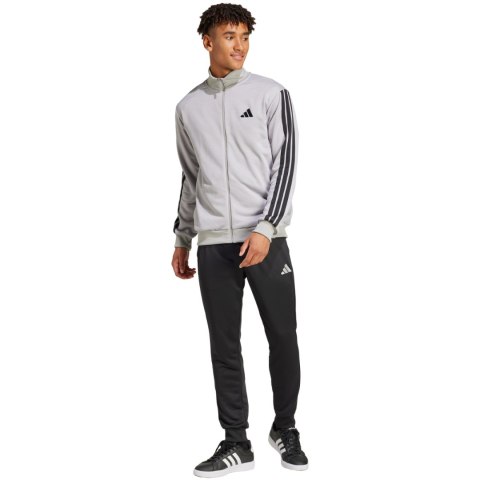Dres męski adidas Sportswear Basic 3-Stripes French Terry Tracksuit JI8876 Adidas