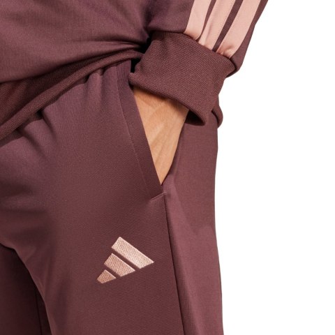 Dres męski adidas Sportswear Basic 3-Stripes French Terry brązowy JI8872 Adidas