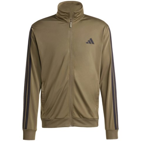 Dres męski adidas Sportswear Basic 3-Stripes Tricot Tracksuit khaki JI8854 Adidas