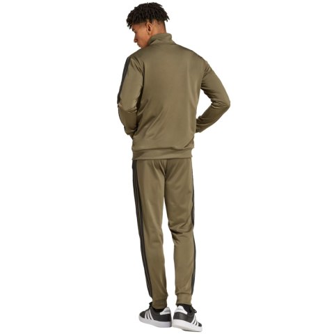 Dres męski adidas Sportswear Basic 3-Stripes Tricot Tracksuit khaki JI8854 Adidas