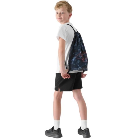 Komplet dla chłopca 4F koszulka, spodenki, worek M085 głęboka czerń 4FJWAW25TAPSM085 20S 4F