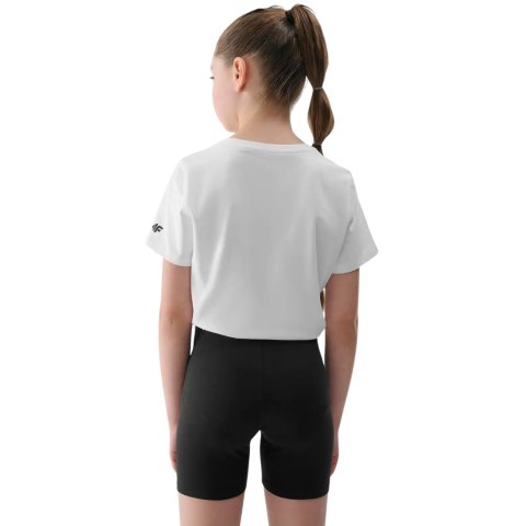 Komplet dla dziewczynki 4F koszulka, spodenki, worek F082 głęboka czerń 4FJWAW25TAPSF082 20S 4F