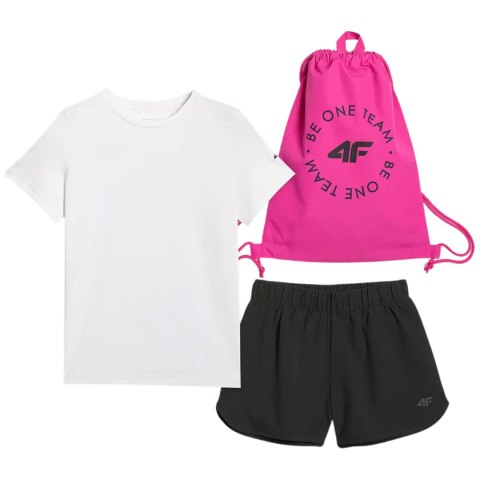 Komplet odzieżowy 4F koszulka, spodenki, worek F081 głęboka czerń 4FJWAW25TAPSF081 20S 4F