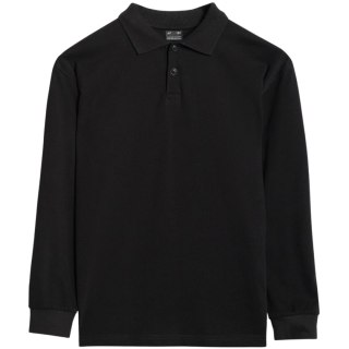 Koszulka dla chłopca longsleeve 4F M483 głęboka czerń 4FJWAW25TLONM483 20S 4F